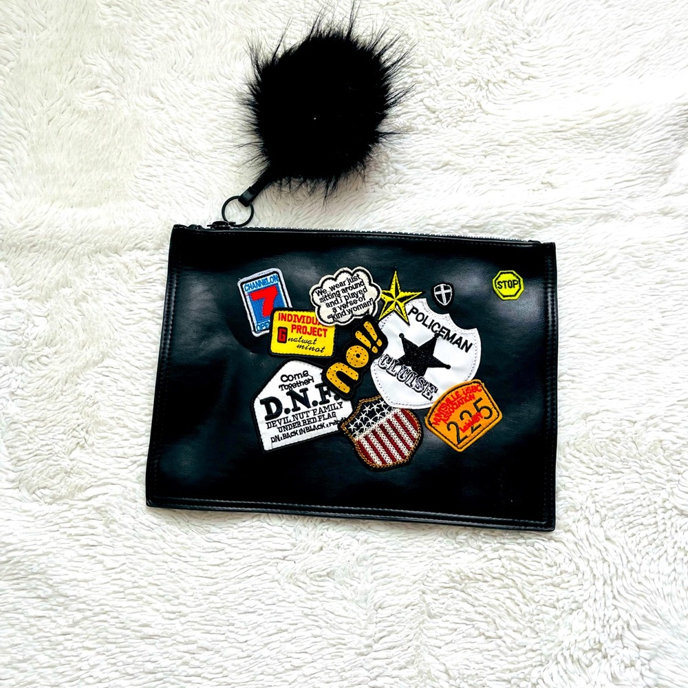 Black Purse with designs